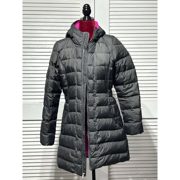 The North Face Women's Charcoal Gray Jenae 550 Down Puff Parka Coat Size M 3041 - Picture 5 of 13